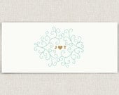 Gracious - Modern wedding invitation with RSVP postcard