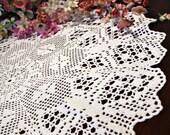 Round Butterfly  crochet Doily