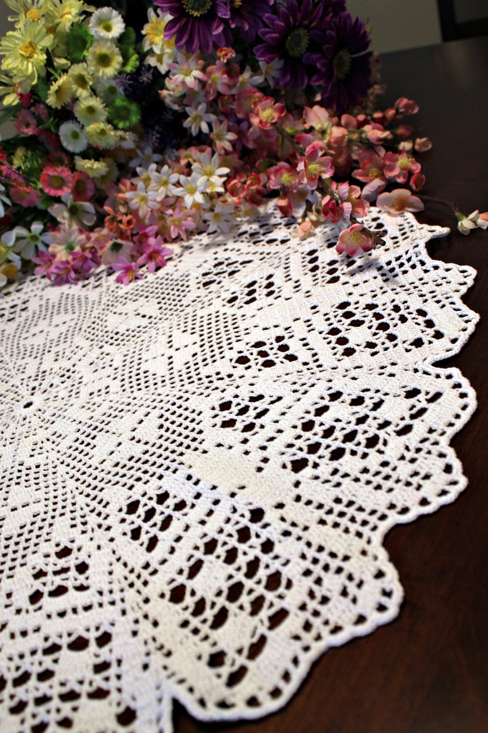 Round Butterfly crochet Doily