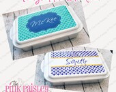 Monogrammed Cake Pan Casserole Covered Dish 13" x 9"