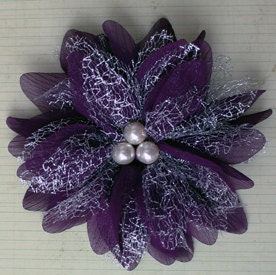 Ornate Shine Pearl Blossom - Violet by Maya Road