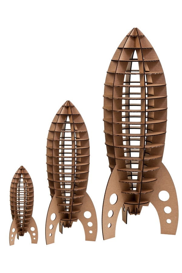 Astro Rocket, medium white or brown