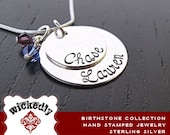 Personalized Necklace - Mother Necklace - Custom Name Jewelry - Silver Jewelry - Hand Stamped Jewelry - CAMILLE