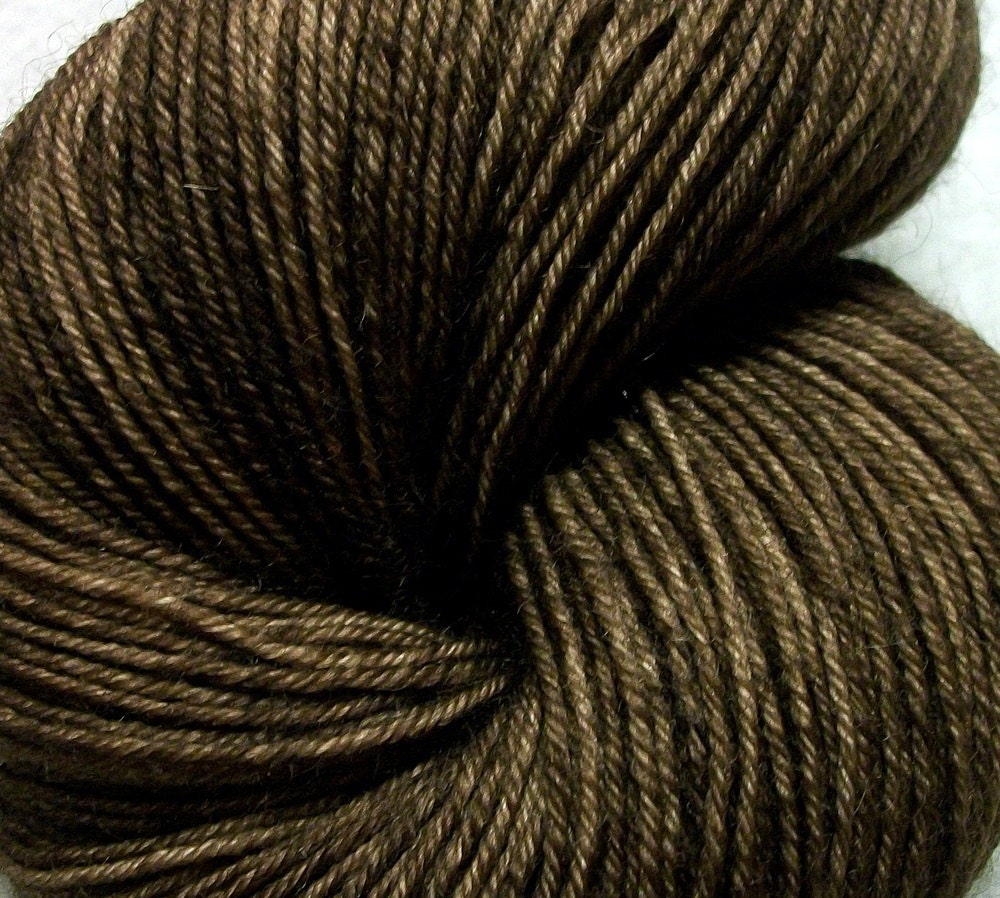 Prestige Sock -  BFL Yarn - Teddy Bear Brown