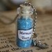 ON SALE Glass Vial Necklace - Mermaid Tears