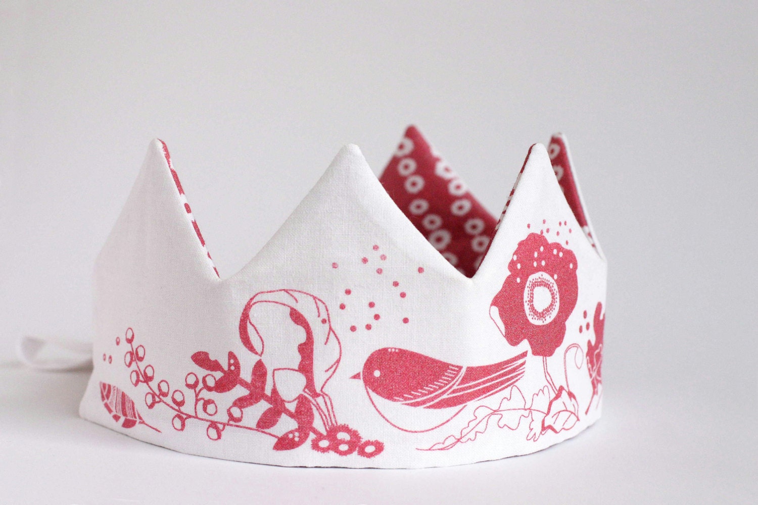 Bordeaux Pink & Silver Glitters Fabric Crown Sewing kit.
