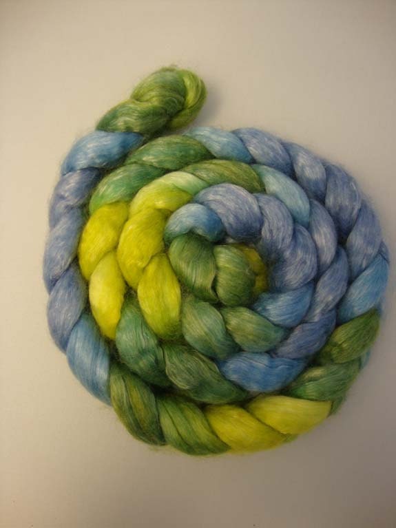 Superfine Merino Tencel Roving- "Sea Monster"