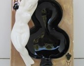 Vintage Ace of Clubs Ashtray with Nude Woman