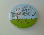 Have A Happy Easter Bunny Pin-Back Button
