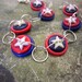 Patriotic Red, White and Blue  Button Bracelet