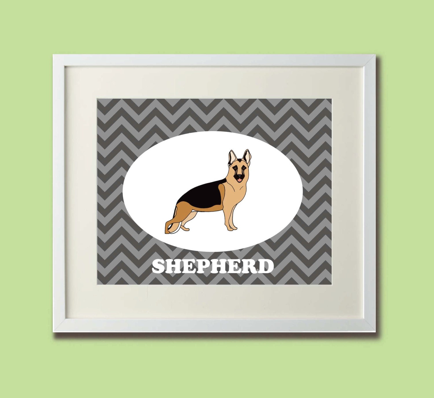 German Shepherd Dog Portrait ( 8x10 Fine Art Print )