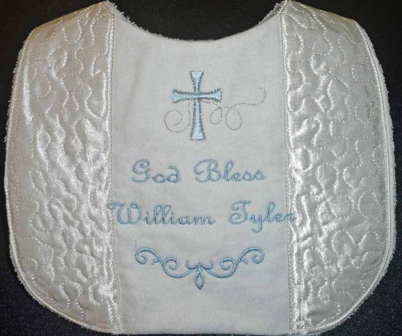 Custom Christening bib