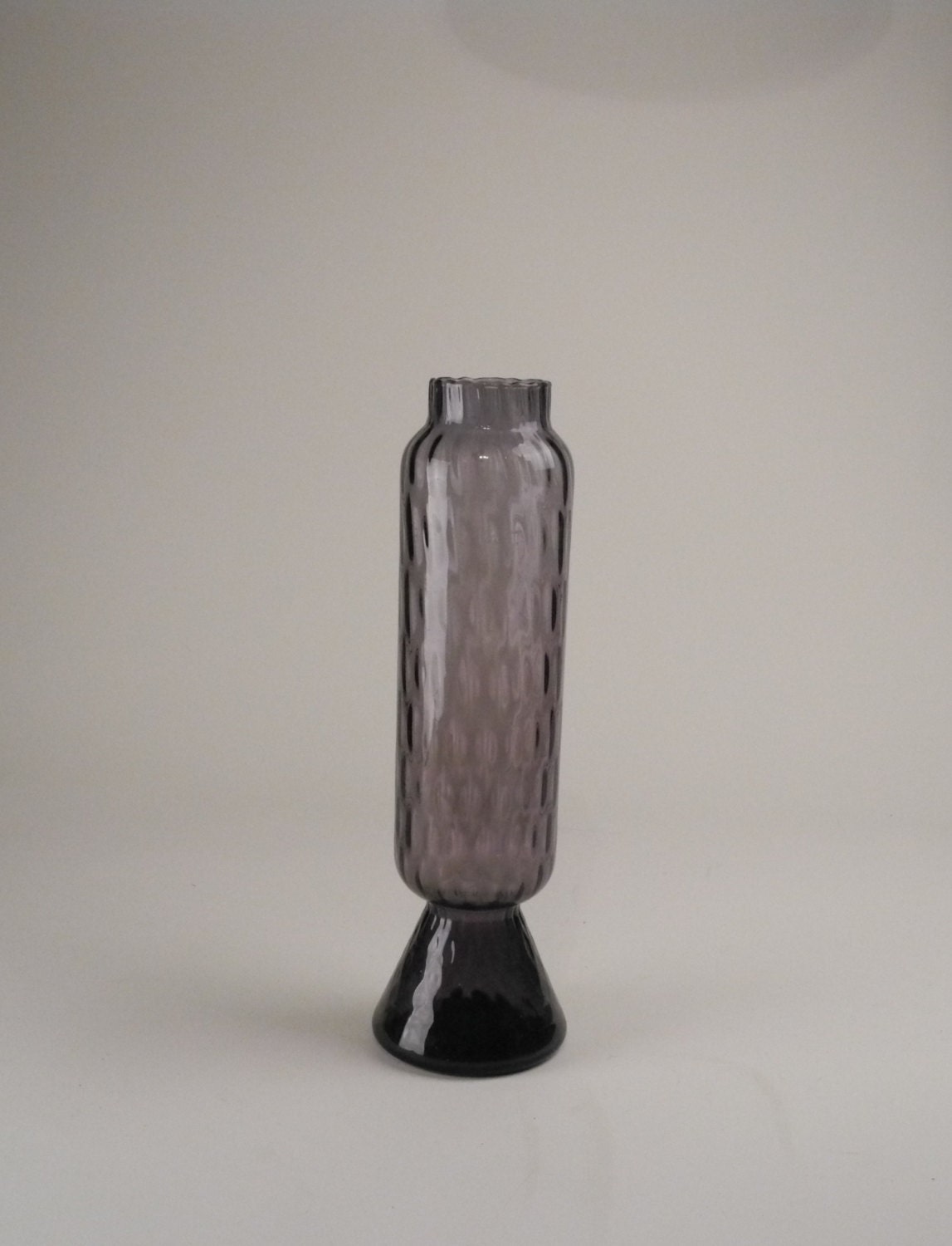 Vintage Midcentury Tall Purple Italian Glass Vase