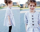 the ZIG ZAG dress pdf pattern size 18M to 8