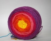 color changing 3 ply merino  approx. 500 yds--handkerchief trick