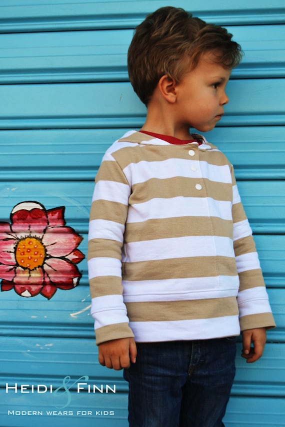 NEW SIZING Urban Unisex Hoodie pattern and tutorial 6M - 5T PDF pattern boy girl