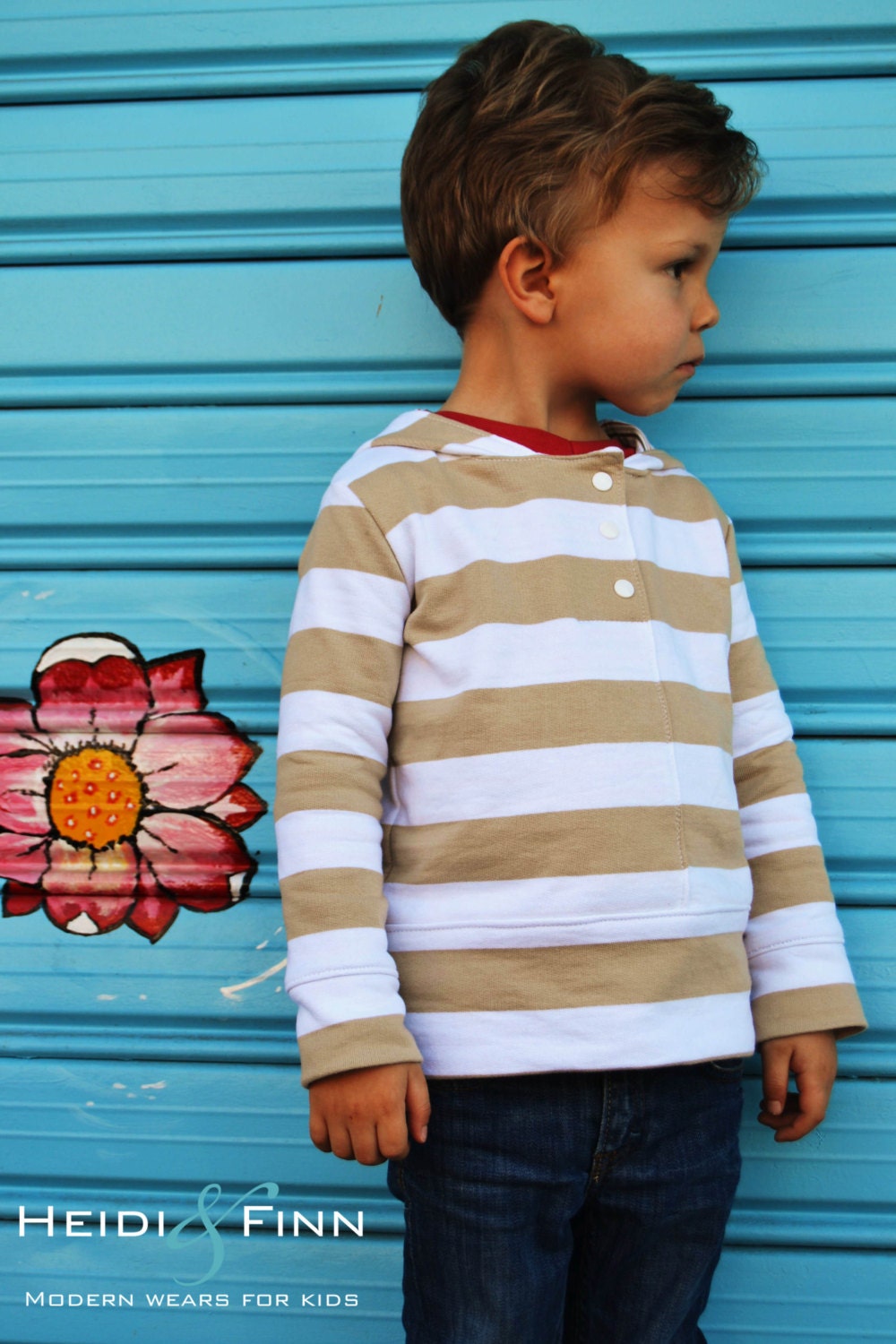 NEW SIZING Urban Unisex Hoodie pattern and tutorial 6M - 5T PDF pattern boy girl