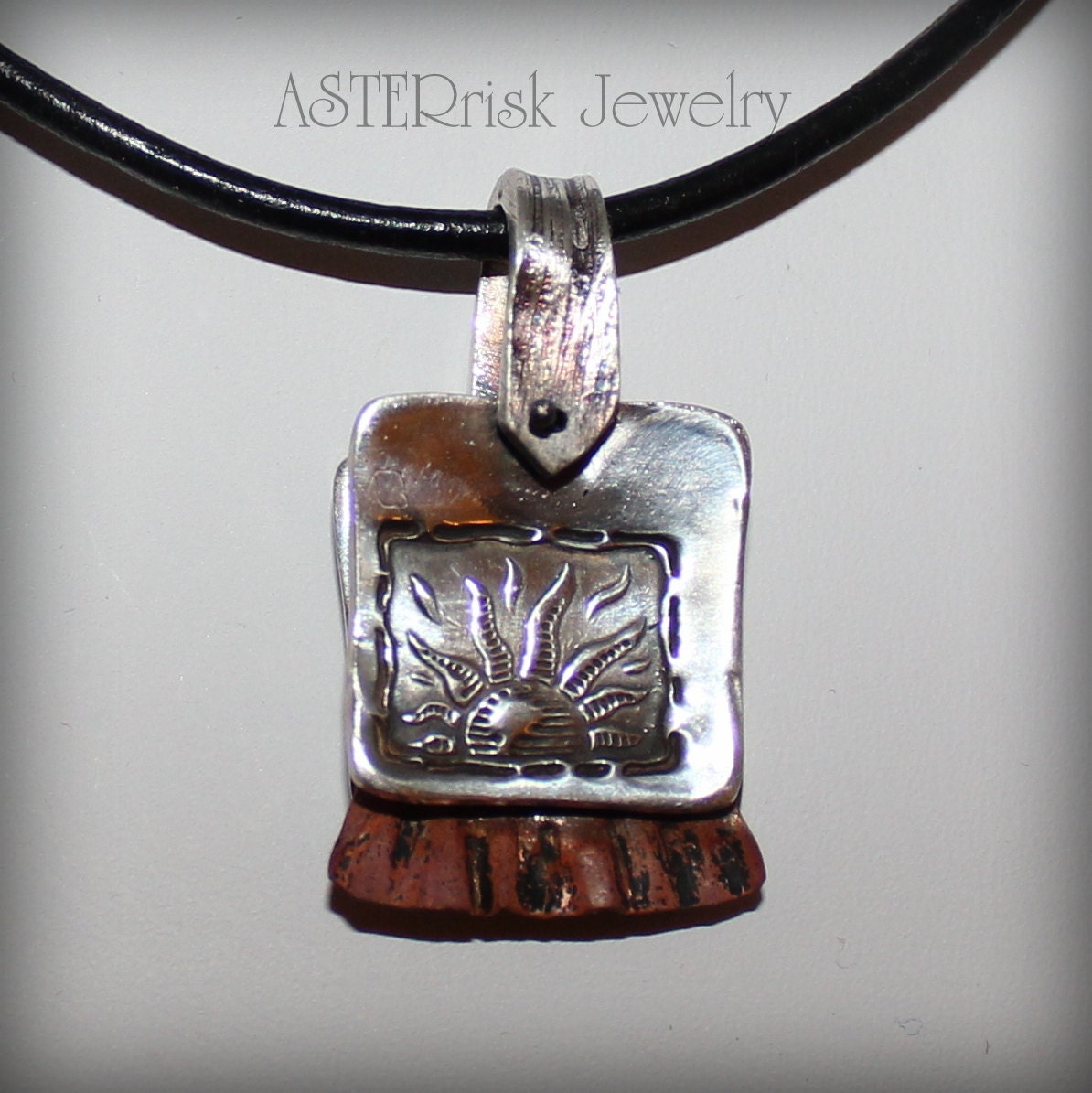 Necklace - Silver Copper Sun Moon Arizona