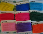Vintage Yards and Yards of Colorful Thick Yarn