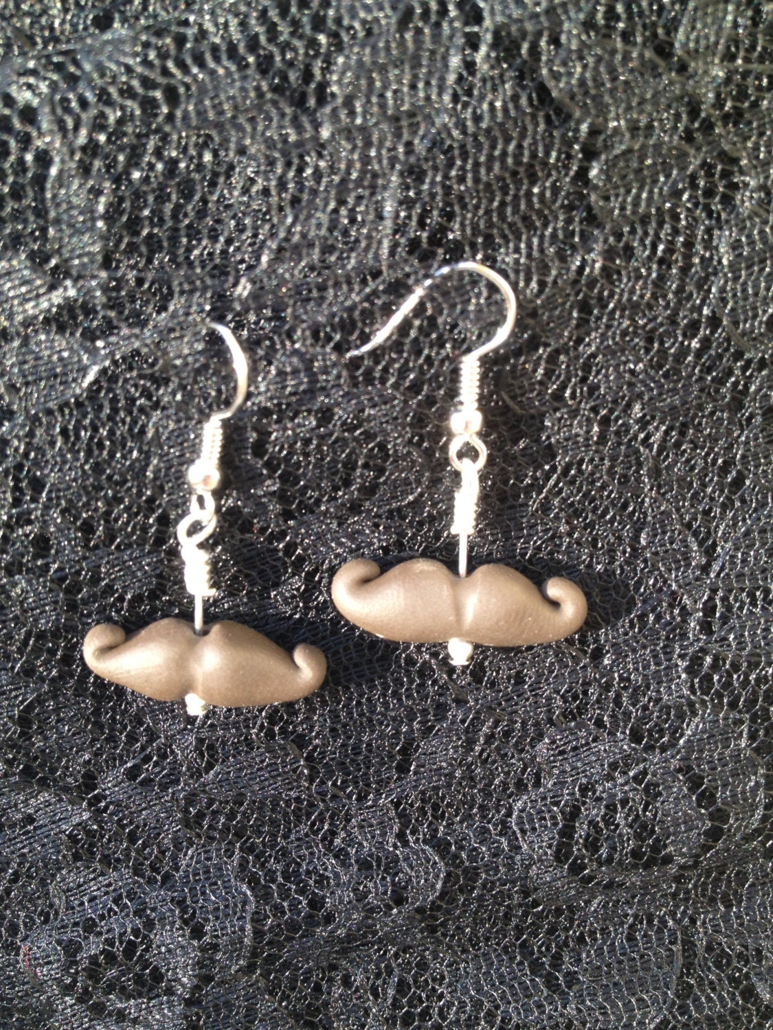 Moustache Earrings
