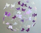 Purple Mobile for Children's Room Decor with Butterflies Nursery Art Butterfly Decor Mobiles for Baby
