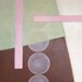 Original Painting on Canvas Circles With Pink Bars