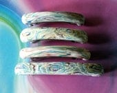 SALE - Set of 4 Polymer Clay Barrettes - OOAK
