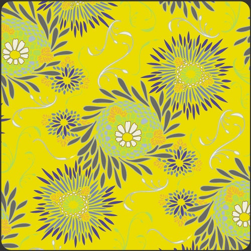 Pat Bravo Art Gallery Color Splash Yellow Floret fabric by the yard