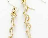 Sterling Silver Swirly Simple Earrings