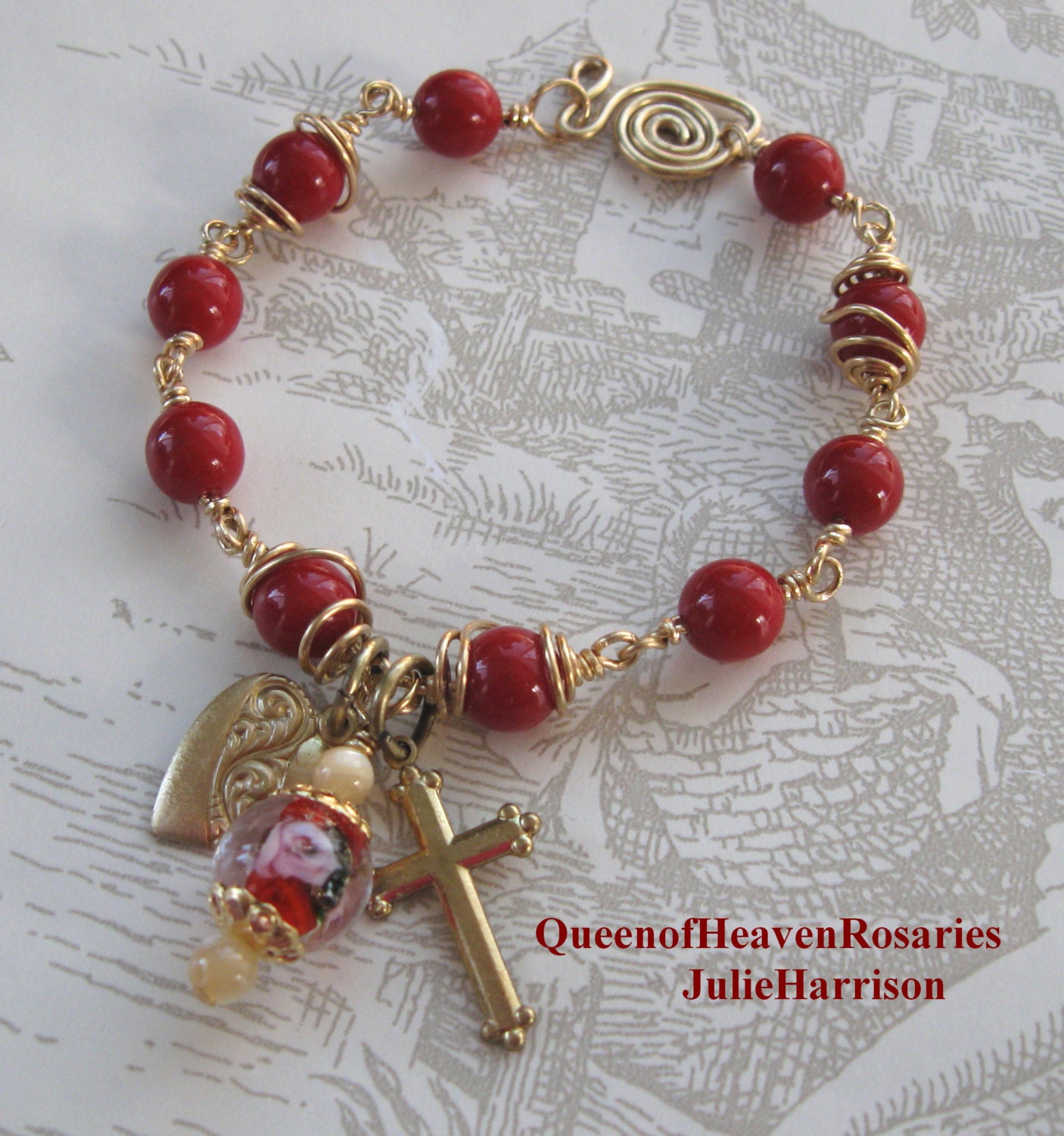 Rosary Red Bracelet