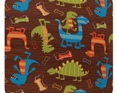 Dino Dudes Polyester PUL By The Yard