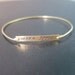 Custom Name Bangle Bracelet, Gold Name Bracelet, Custom Bracelet, Personalized Name Jewelry, Stamped Name Tag Bracelet, Custom Jewelry