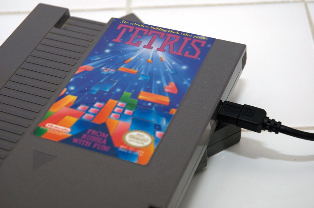DISCOUNTED - 500gb USB3 SNES External Hard Drive - Tetris