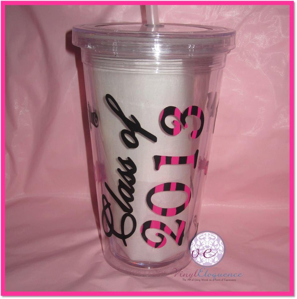 Personalized Graduation Tumblers for Janet