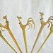 Brass Hor d'oueuvers Picks - Set of 5 by Los Castillo