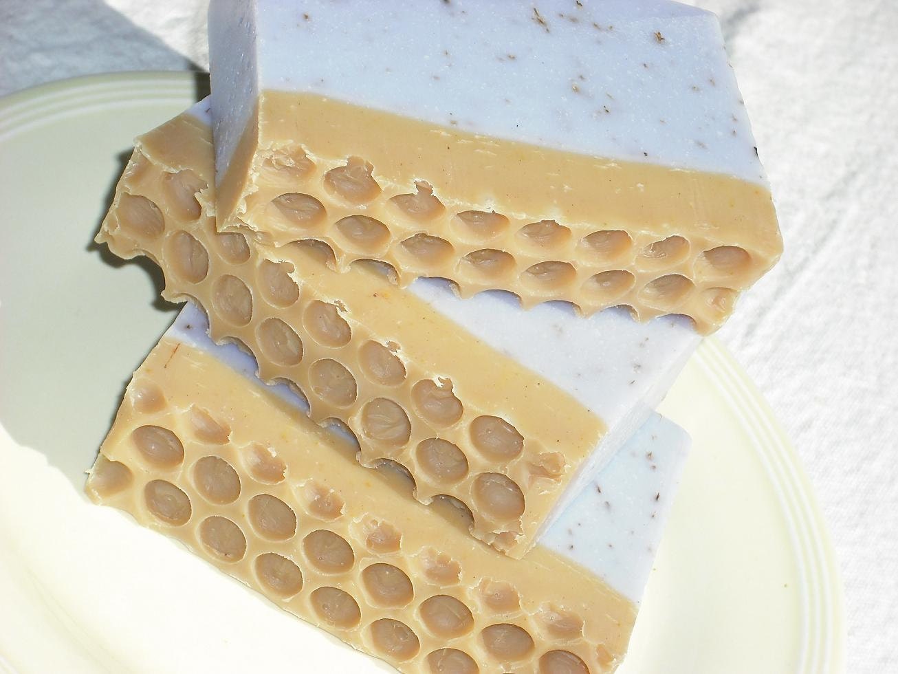 Lavender Honey Soap / Artisan Soap / Cold Process Handmade Soap - NEW