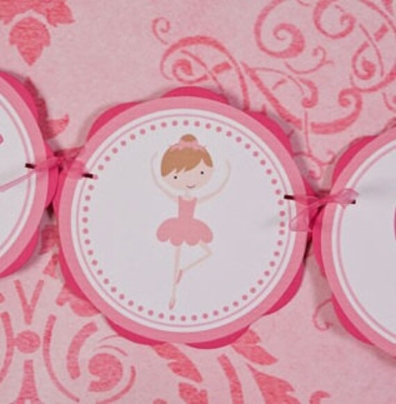 Ballerina Baby Shower Banner - IT'S A GIRL - Ballerina Theme Baby Shower Decorations in Light & Hot Pink Il_570xn