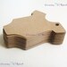 60 Baby Onesie Tags Size 2" In Non-textured or Textured Cardstock paper