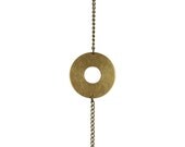 brass circle bracelet