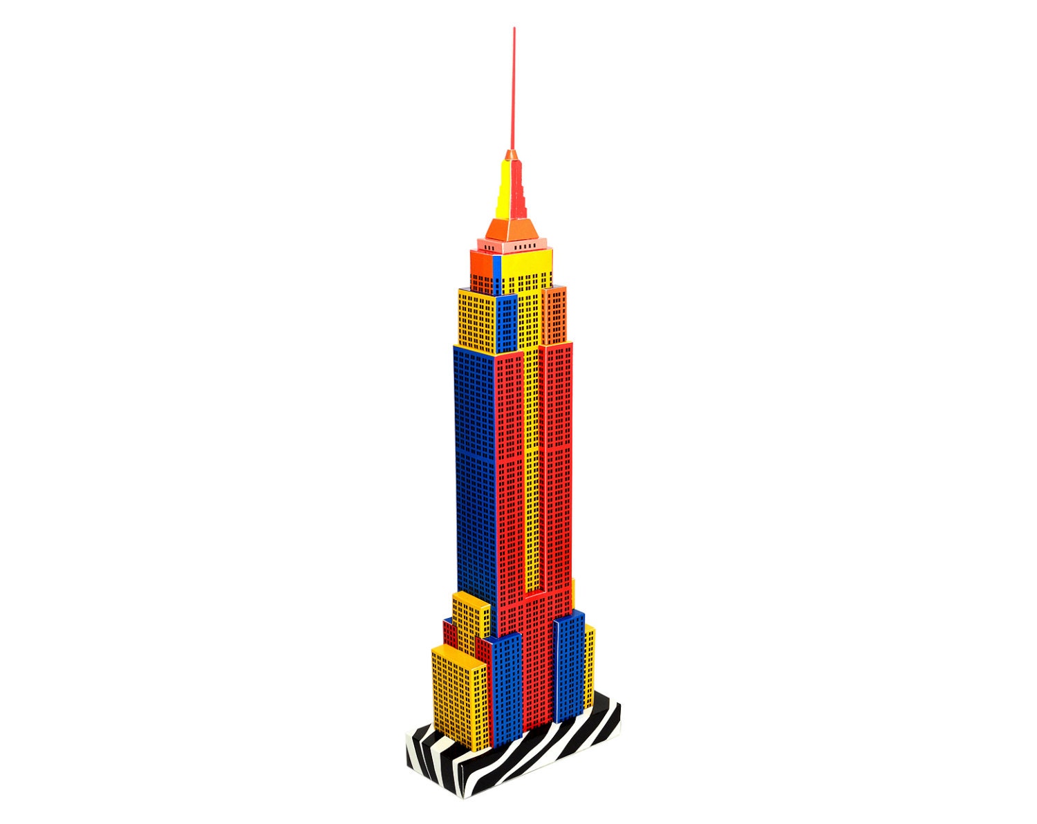 Empire State Building Model (ASSEMBLED) Pop-Art Edition