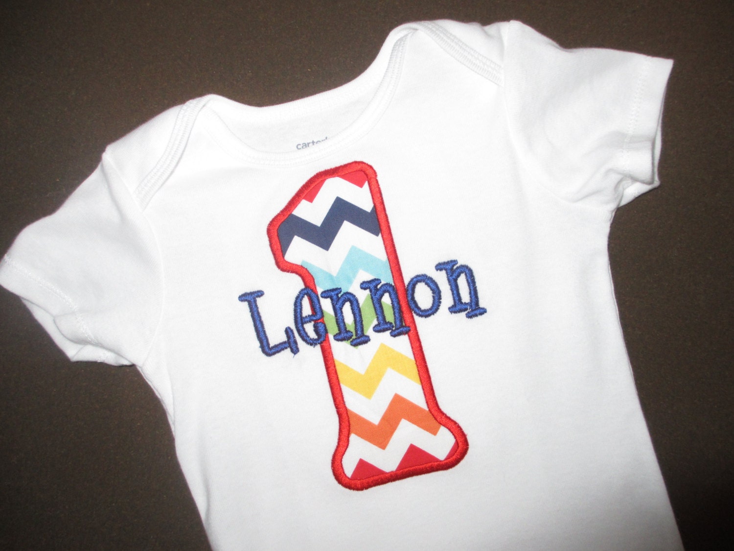 Personalized Birthday Shirt or Bodysuit- -Many fabrics to choose from