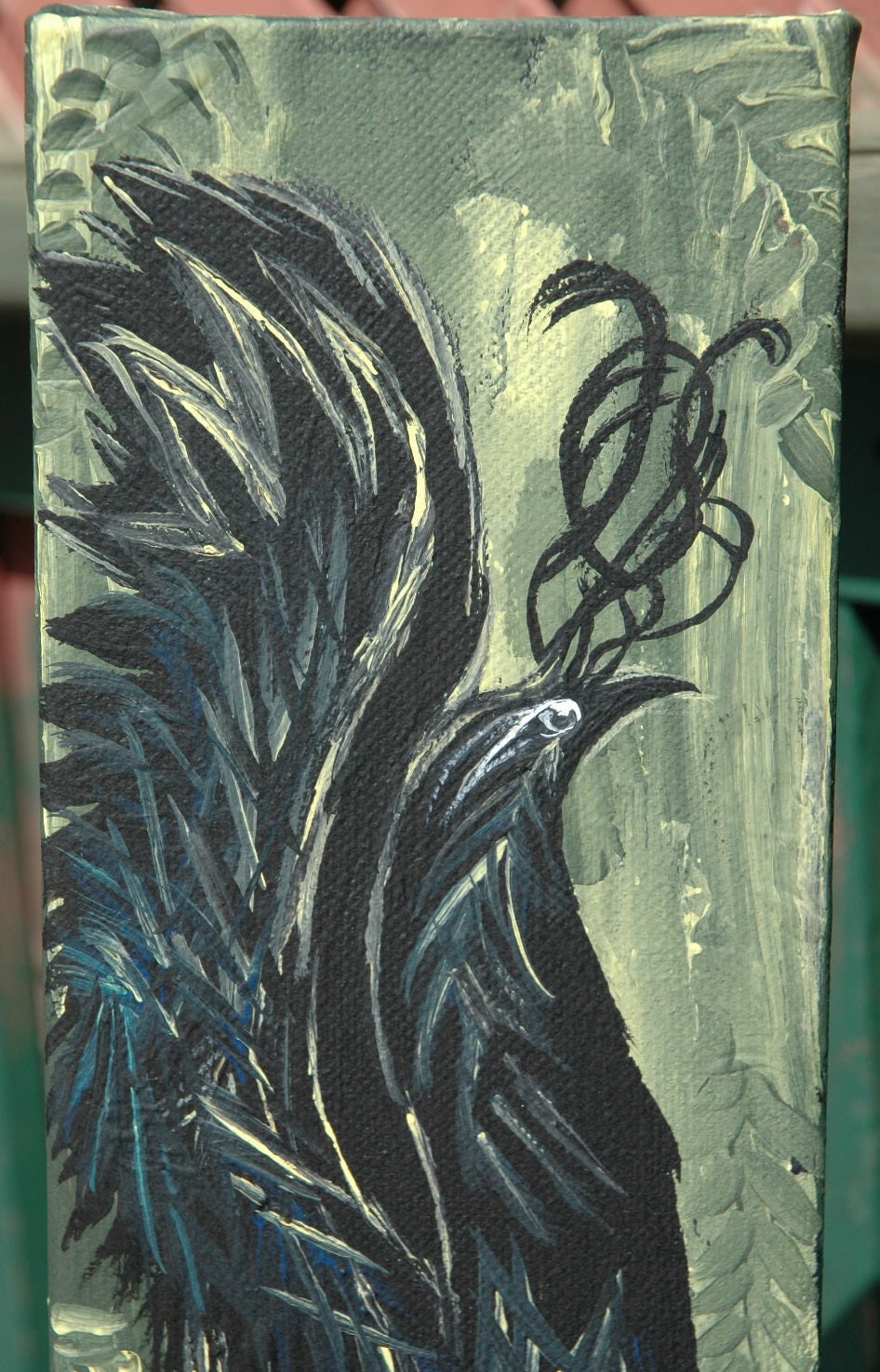 Crow Art Painting, Dance, Beautiful, Majestic, OriginaI Canvas, Acrylic