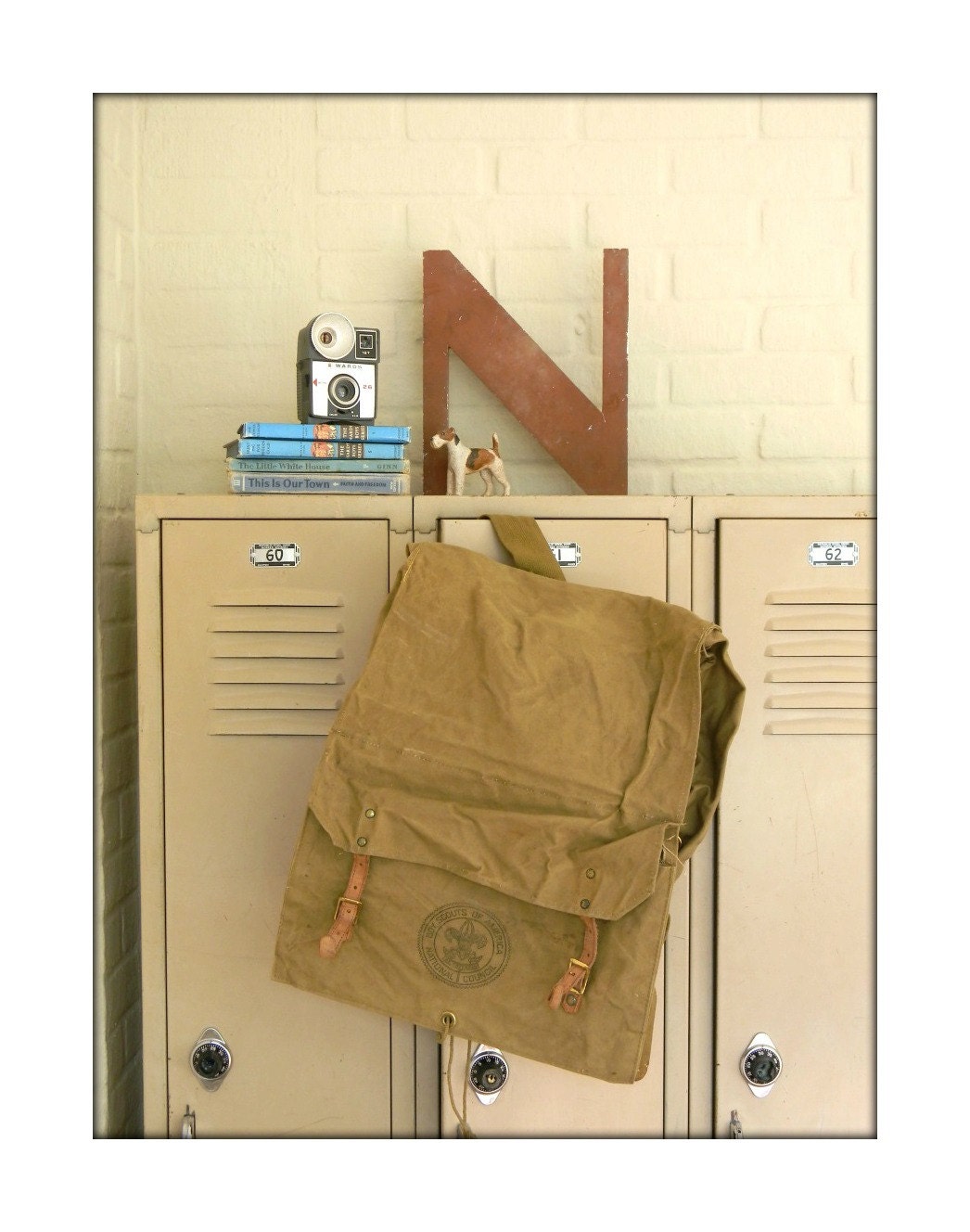 vintage boy scouts diamond label No. 574 yucca pack BACKPACK