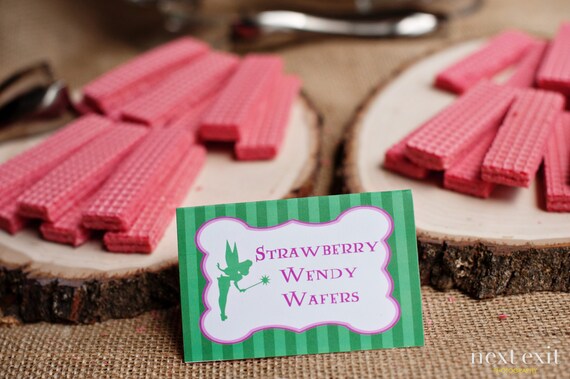 Pan & Tink Food Tents (pink, green, brown) - DIY Printable Il_570xn