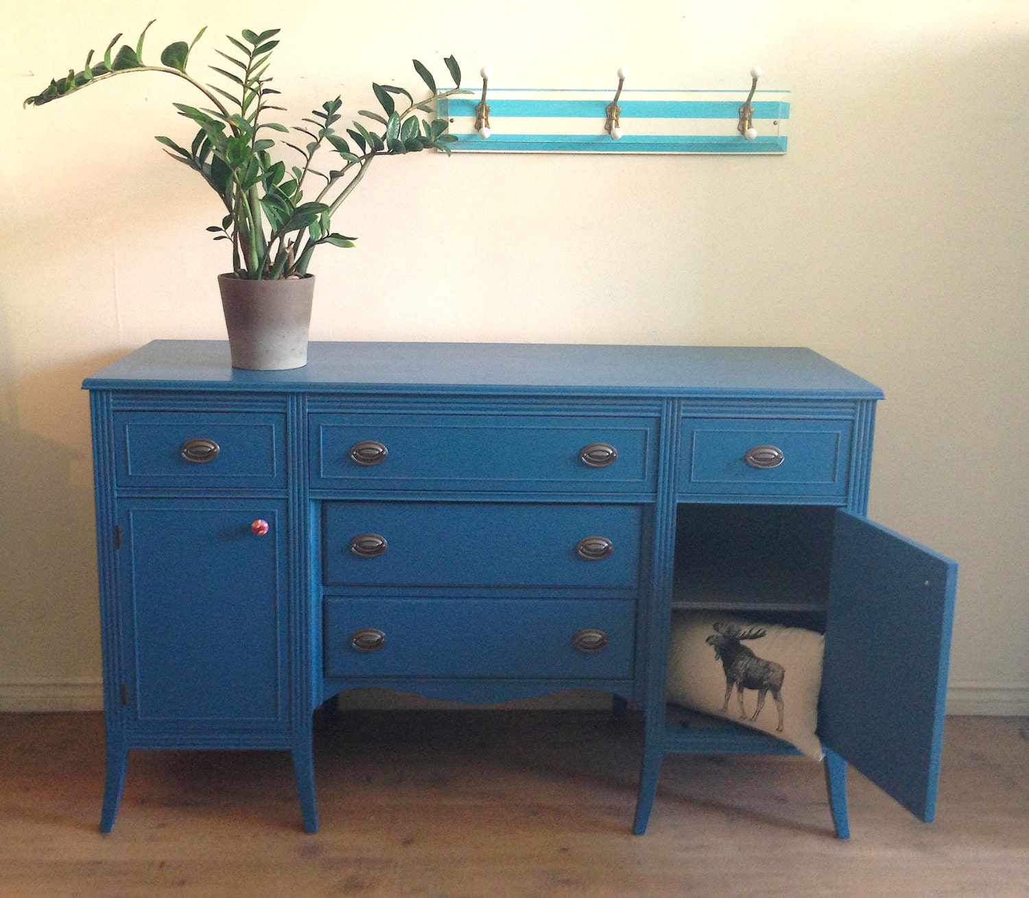 Navy blue sideboard/buffet