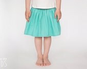 Skirt for Girl.  LIGHT TURQUOISE