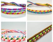 Custom Set of Three Thin Friendship Bracelets
