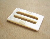 Vintage Mother of Pearl Slider Belt Buckle