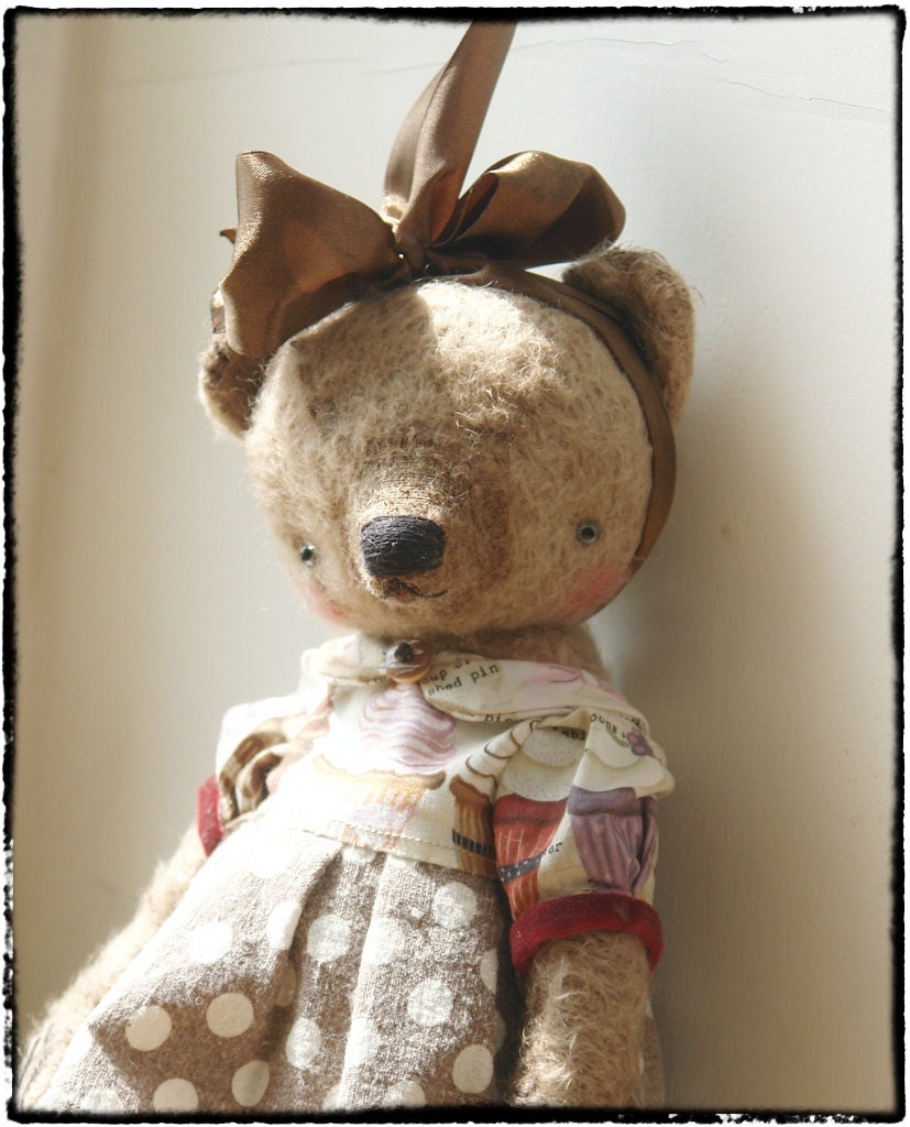 13 inch Artist Handmade OOAK Teddy Bear Dunya by Sasha Pokrass