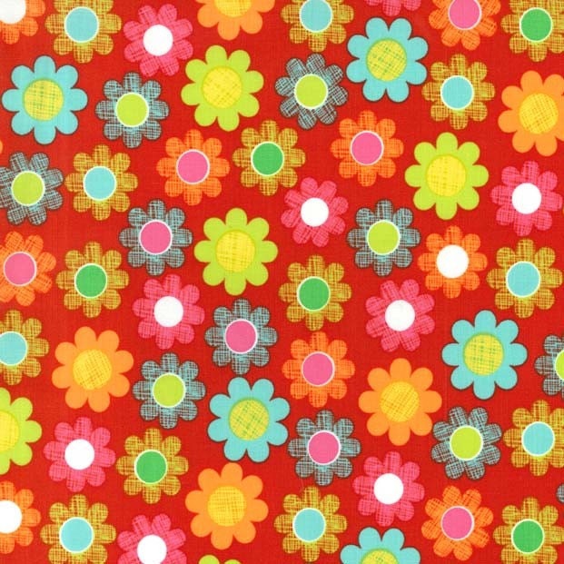 cx5963 100% cotton  1 YARD  Fabric Michael Miller Red Hatch Patch Michael Miller Fabric